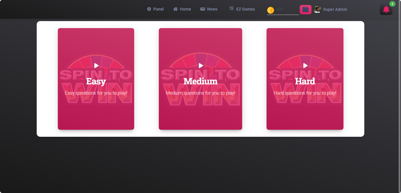 Gaming Company Website